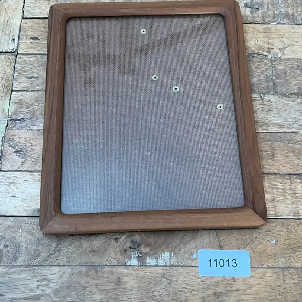 Vintage MC Teak Wood Picture Frame Rounded Borders Fits 9 x 7 Photos